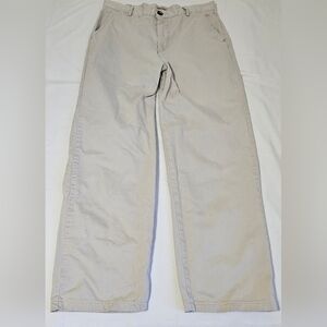 Guess Jeans Men’s Khaki Chino Pants Beige Casual Flat Front Size 32x28
